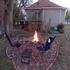 Back Porch and Fire Pit.