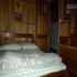 This is the bedroom with a double bed & bunk beds